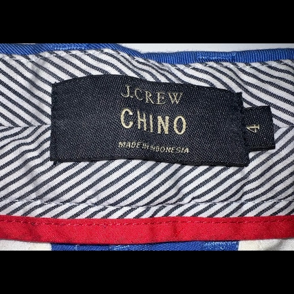 J. Crew Blue Chino Shorts 4” - Picture 3 of 3